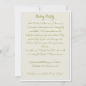 Ein Kleines Haeschen Baby Party Einladung (Rückseite)