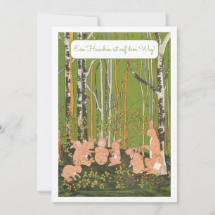 Ein Kleines Haeschen Baby Party Einladung