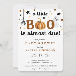 Ein kleines Halloween Baby-Duschbad Einladung