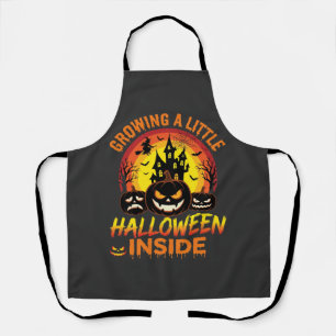 Ein kleines Halloween in einem verlassenen Kürbis  Schürze