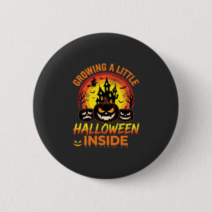 Ein kleines Halloween in einem verzauberten Kürbis Button