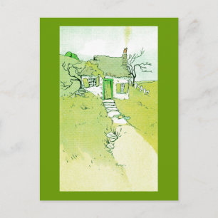 Ein kleines Haus mit deprimiertem Charme Postkarte