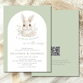 Ein kleines, helles, elegantes Baby-Duschbad Einladung