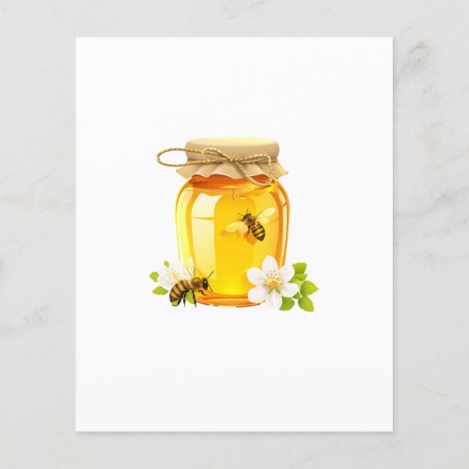 Ein kleines Honey Bee Baby Dusche Einladung (Rückseite)