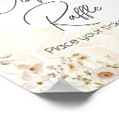 Ein kleines Honey Bee Baby Dusche Windel Raffle Poster (Ecke)