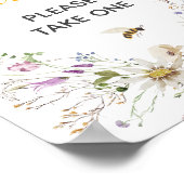 Ein kleines Honey Bee Wildblume Baby Duwer Liebhab Poster (Ecke)