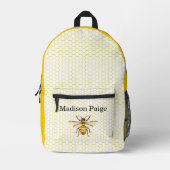 Ein kleines Honig ist unterwegs Baby Bedruckter Rucksack (Vorderseite)