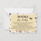 Ein kleines Honiggeschlecht-neutrale Bücher für Ba Mitteilungskarte (Vorderseite)