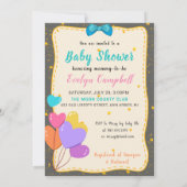 Ein kleines Kätzchen auf dem Weg Babydusche Einladung (Rückseite)