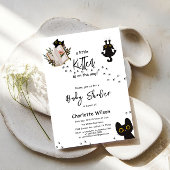 Ein kleines Kätzchen ist auf dem Weg zur Niedliche Einladung