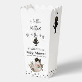 Ein kleines Kätzchen ist auf dem Weg zur Niedliche Geschenkschachtel (Rückseite)