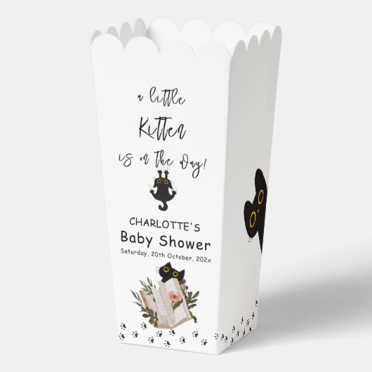 Ein kleines Kätzchen ist auf dem Weg zur Niedliche Geschenkschachtel (Vorderseite)