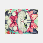 Ein kleines Katzenliebe-Flanelldecke Fleecedecke (Vorderseite (Horizontal))