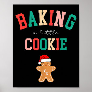 Ein kleines Kekschen backen Süße Weihnachts-Schwan Poster