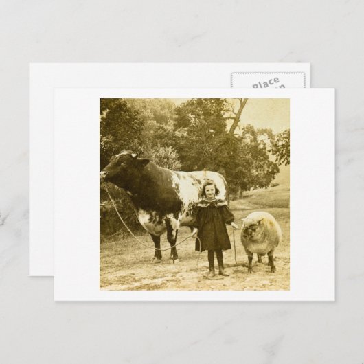 Ein kleines Kind wird sie führen Postkarte (Vorne/Hinten)