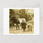 Ein kleines Kind wird sie führen Postkarte (Vorderseite)