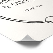 Ein kleines Kindermädchen Kinderdusche Bücher und  Poster (Ecke)