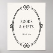 Ein kleines Kindermädchen Kinderdusche Bücher und  Poster (Vorne)