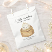 Ein kleines Knödel ist auf dem Weg Babydusche Geschenktütchen (Ausgeschnitten)