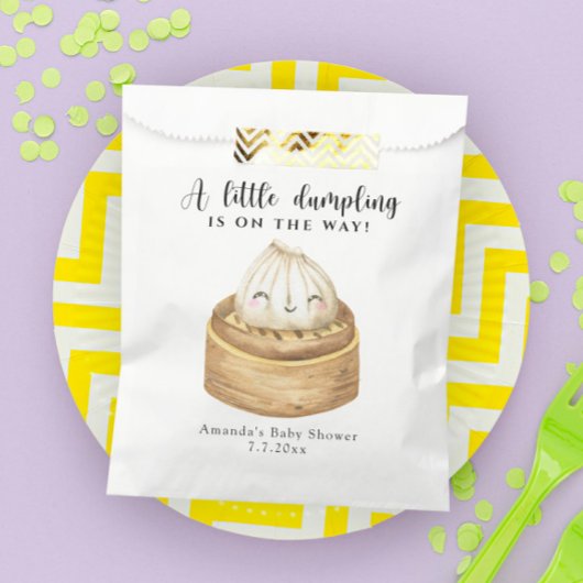 Ein kleines Knödel ist auf dem Weg Babydusche Geschenktütchen