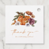 Ein kleines Kürbisbaby-Geschenk-Tag Geschenkanhänger (Rückseite)