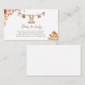 Ein kleines Kürbisbuch für Baby, Wäscherei Boho Fa Begleitkarte (Vorne/Hinten)