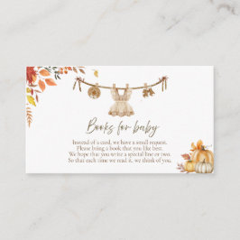 Ein kleines Kürbisbuch für Baby, Wäscherei Boho Fa Begleitkarte