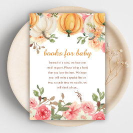 Ein kleines Kürbisbuchler für Baby Begleitkarte