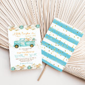 Ein kleines Kürbiskahn Baby Dusche Grün Einladung