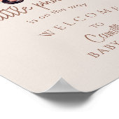 Ein kleines Kürbispink Truck Baby Dusche Willkomme Poster (Ecke)