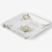 Ein kleines Lambchop-Baby-Duschkopf Pappteller (Gewinkelt)