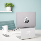 Ein kleines Lamm in der Mörderischen Stille Cute S Aufkleber (Laptop auf Schreibtisch)