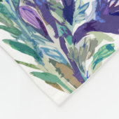 Ein kleines Lamm und Wildblumen Fleecedecke (Ecke)