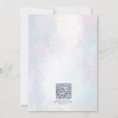 Ein kleines Liebe Bug Watercolor Girl 1. Geburtsta Einladung (Rückseite)