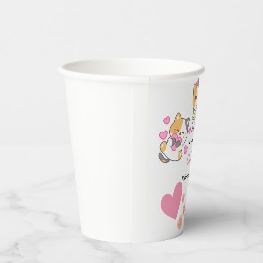 Ein kleines Mädchen Geburtstag Pappbecher (Rechts)