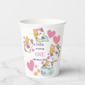 Ein kleines Mädchen Geburtstag Pappbecher (Vorderseite)