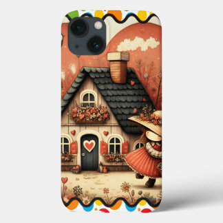 Ein kleines Mädchen läuft vor einem Haus Case-Mate iPhone Hülle