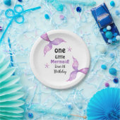 Ein kleines Meerjungfrau 1. Geburtstag Pappteller (Party)