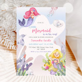 Ein kleines Mermaid Baby Dusche Mermaid Party Einladung