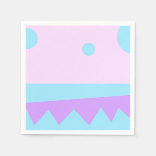 Ein kleines Monster Abstrakter Grafik-Kunstpapier Serviette (Vorderseite)