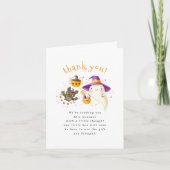 Ein kleines, Niedliches Halloween, Dankeschön Kart Dankeskarte (Vorderseite)