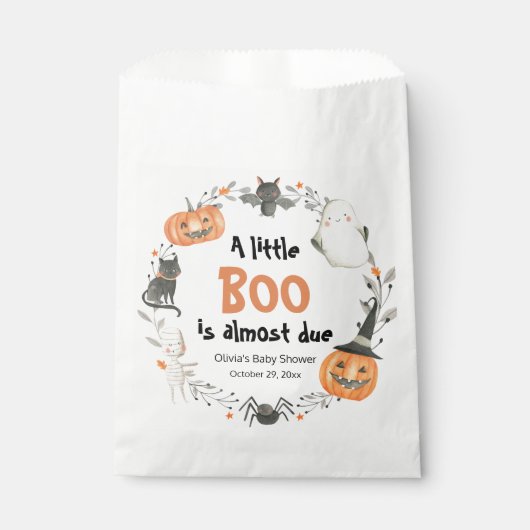 Ein kleines Niedliches Halloween Pumpkin Baby Dusc Geschenktütchen (Vorderseite)