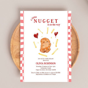 Ein kleines Nugget auf dem Weg Baby Shower Einladung