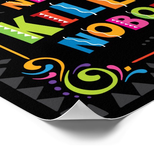 EIN KLEINES PARTY HAT NIEMALS KEINE SCHREIBKARTE G POSTER (Ecke)