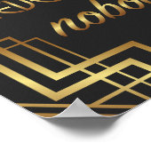 Ein kleines Party tötete nie, dass niemand untersc Poster (Ecke)