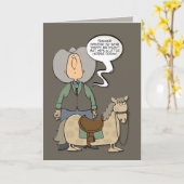 "Ein kleines Pferd" Sonntag Karte (Gelbe Blume)