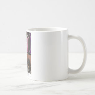 Ein kleines Pferd spielt lustige Pferde-Cartoon-Ge Kaffeetasse