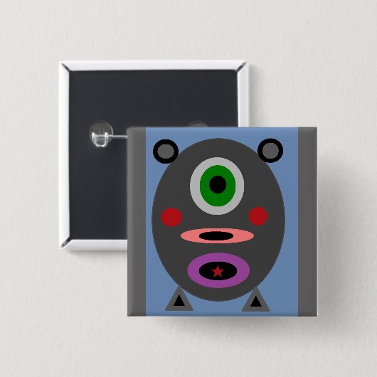 Ein kleines Piggy Button (Vorne & Hinten)