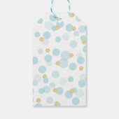 Ein kleines Prince Baby Dusche Blue Gold Geschenkanhänger (Rückseite)