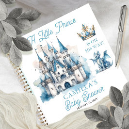 Ein kleines Prince Boy Baby Shower Guest Book Notizblock